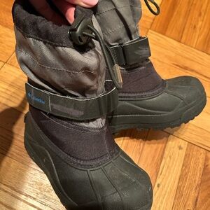 Columbia Kids' Black and Gray Winter Boots